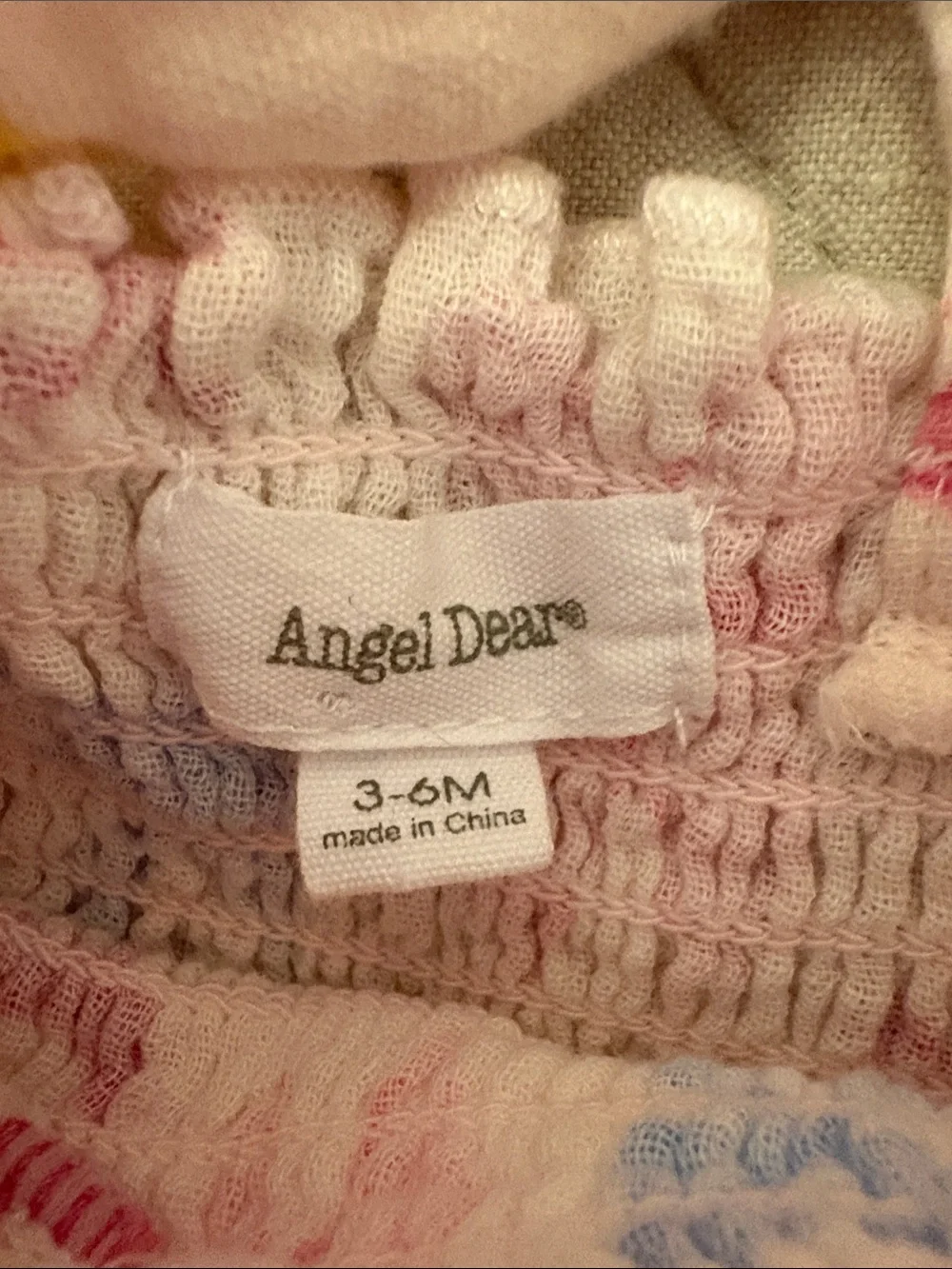 Angel Dear White Diaper Cover Set with Pink, Blue, Yellow & Teal Bows